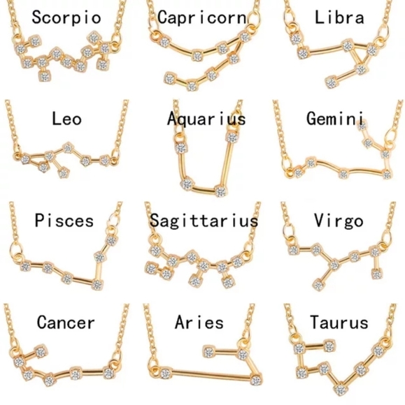 NEW Scorpioβ Gold Crystal Constellation Necklace - Picture 6 of 8